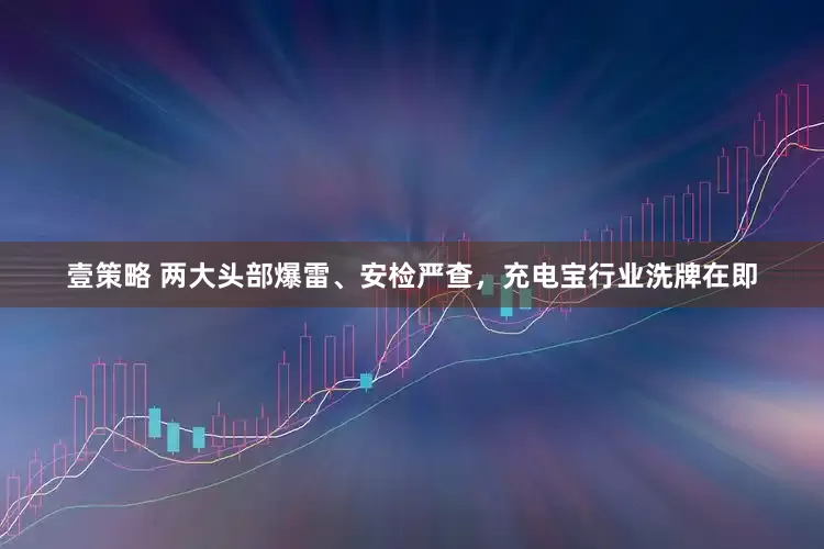 壹策略 两大头部爆雷、安检严查，充电宝行业洗牌在即